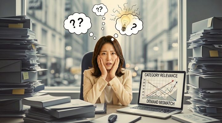 카테고리 적합성과 수요 미스매치가 발생하는 구조